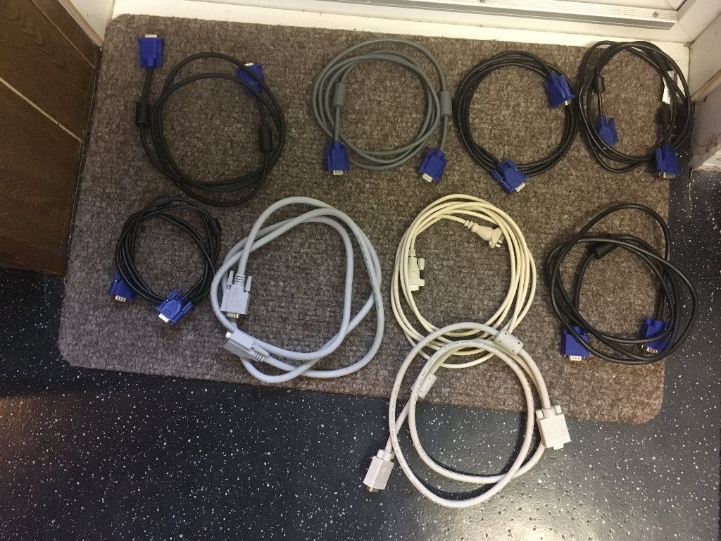 kabel vga dvi diverse partij 16 stuks, Computers en Software, Pc- en Netwerkkabels, Ophalen of Verzenden