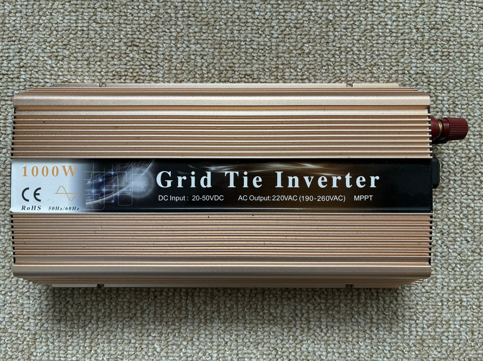 1000W Grid Tie Inverter – 20-50V DC naar 230V AC – MPPT, Ophalen of Verzenden, Zo goed als nieuw