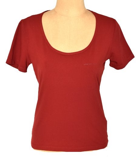 Emanuel Ungaro stretch topje, top, rood, Mt. 40 / M, Maat 38/40 (M), Verzenden, Zo goed als nieuw, Korte mouw