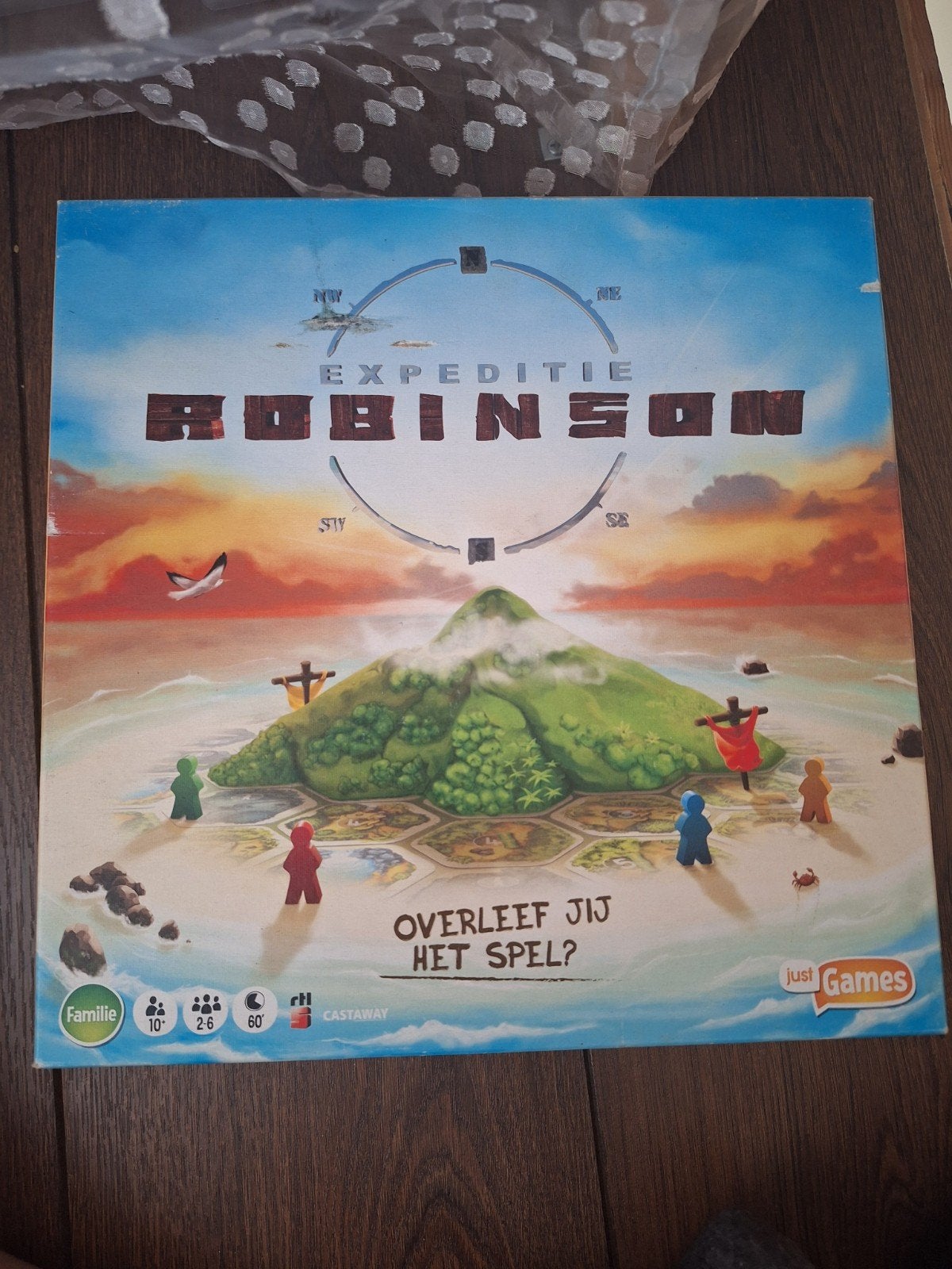 Expeditie Robinson Bordspel, Vijf spelers of meer, Ophalen of Verzenden, Gebruikt, Just Games