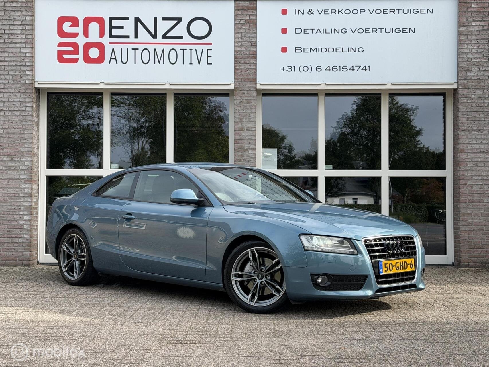 Audi A5 Coupé 3.2 FSI Pro Line Trekhaak NAP Goede historie, Auto's, Gebruikt, Origineel Nederlands, Bedrijf, Grijs