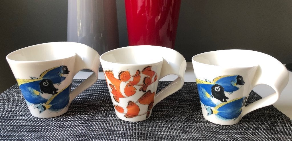 Villeroy & Boch NewWave Koffiemokken, Ophalen of Verzenden, Zo goed als nieuw, Overige stijlen, Porselein