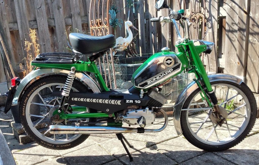 Zündapp ZR10 Automaat 1978 geel NL kenteken, Maximaal 45 km/u, 1 versnellingen, 50 cc, Ophalen