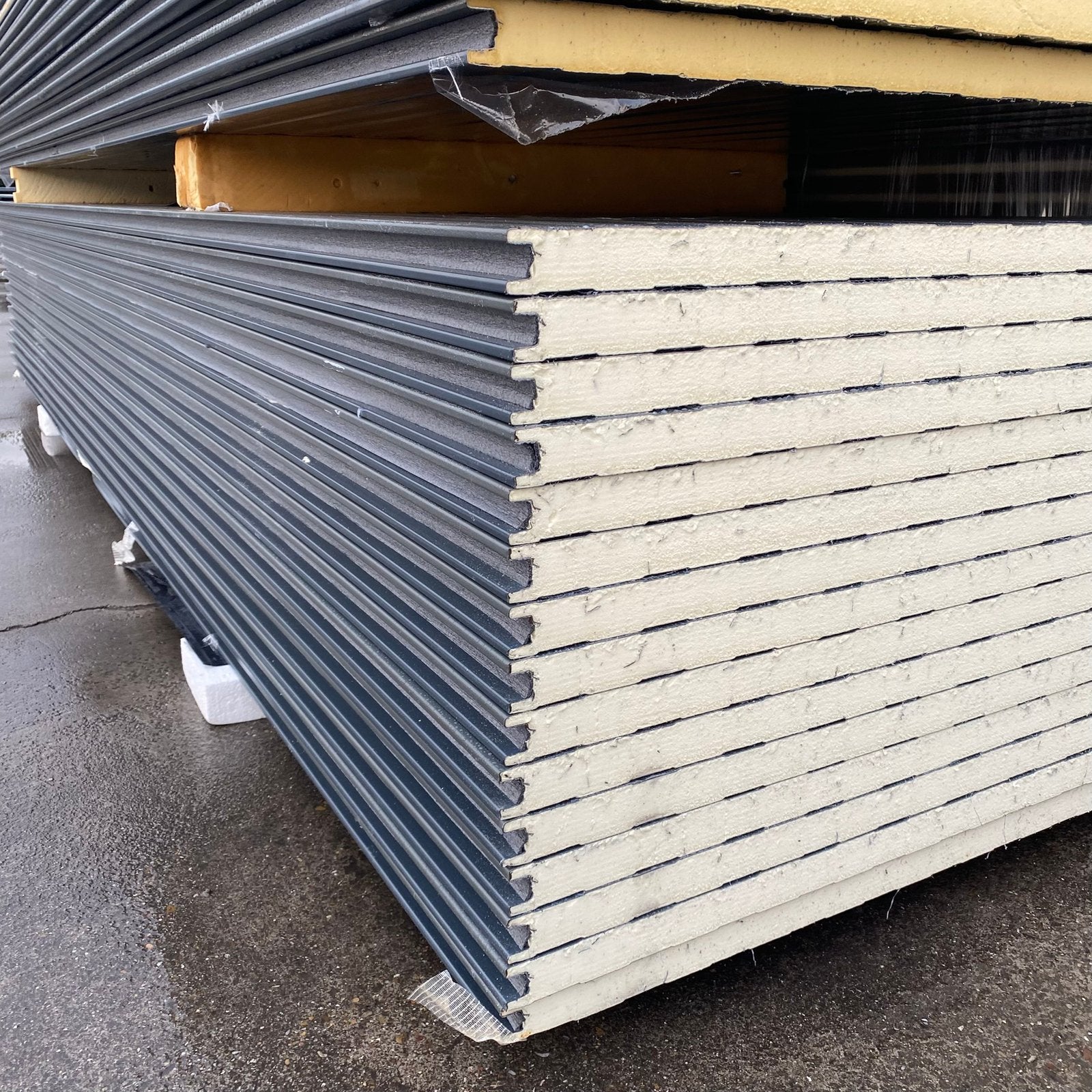 B-keus sandwichpanelen 40mm antraciet, wandpanelen 3500mm, Ophalen of Verzenden, Zo goed als nieuw, Overige materialen, 20 tot 50 mm