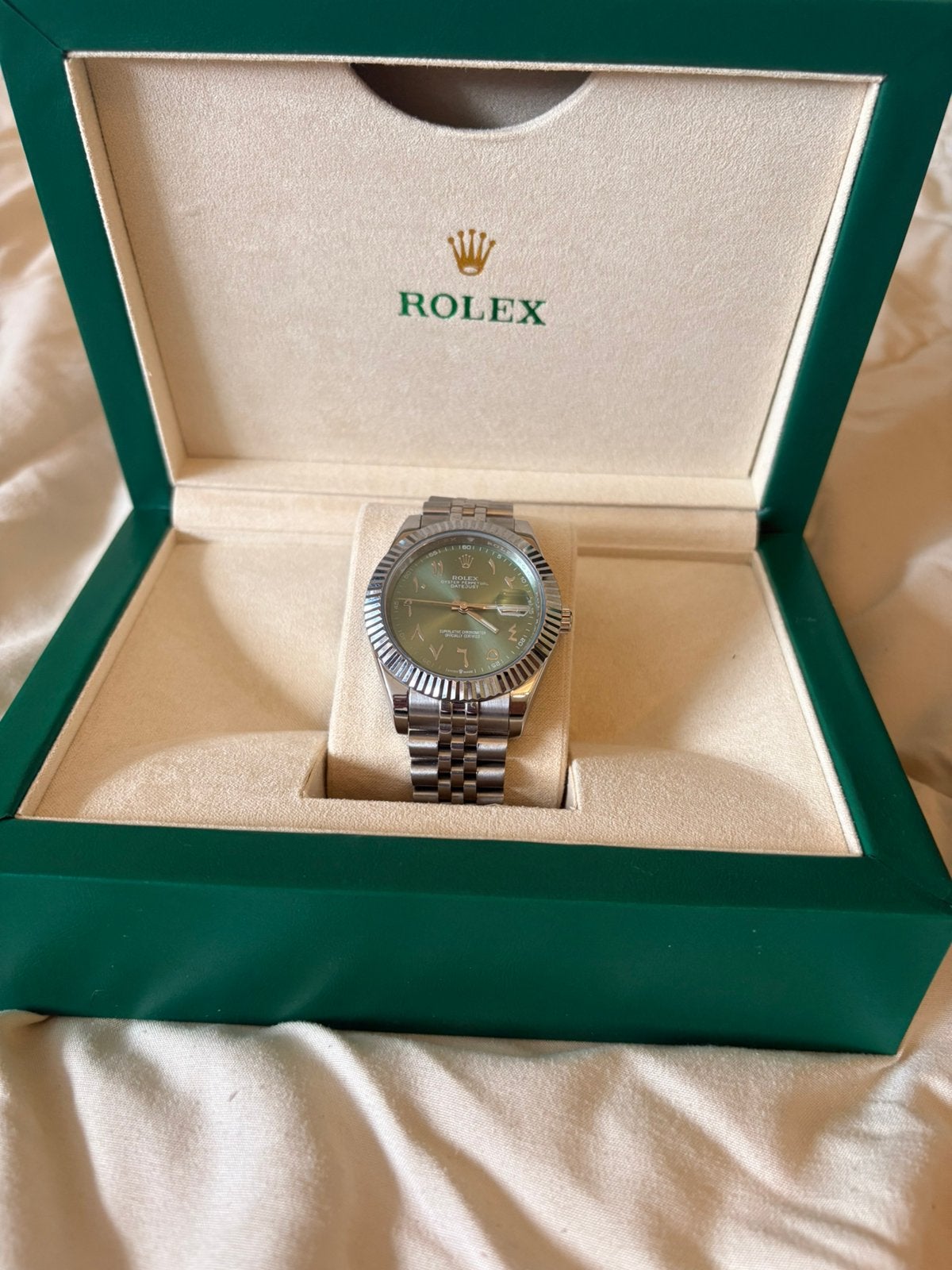 Rolex Datejust Zilver Arabische Cijfers, Staal, Rolex, Verzenden, Polshorloge