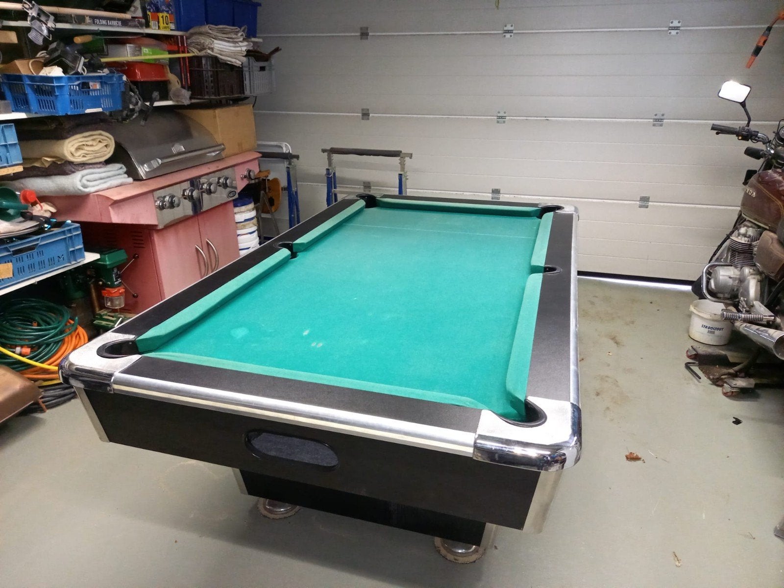 7ft Pooltafel met leisteen blad en accessoires, Ophalen, Gebruikt, Pooltafel