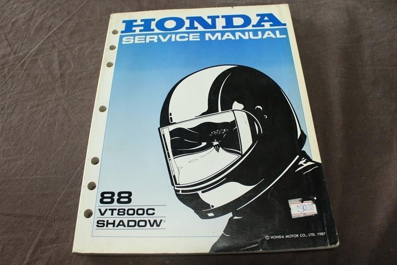 Honda VT800 C Shadow 1988 motorcycle service manual VT 800, Motoren, Handleidingen en Instructieboekjes, Ophalen of Verzenden
