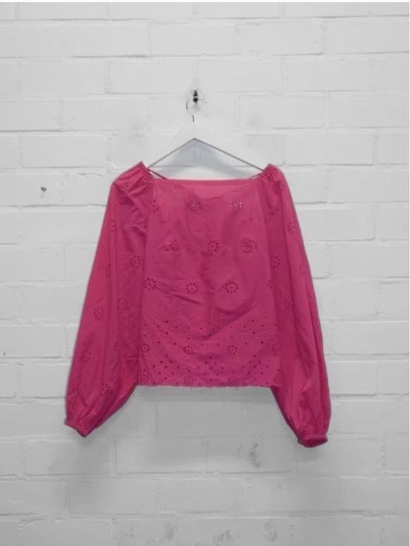 Refined Department - Roze broderie blouse maat XL - Nieuw, Kleding | Dames, Blouses en Tunieken, Maat 46/48 (XL) of groter, Nieuw