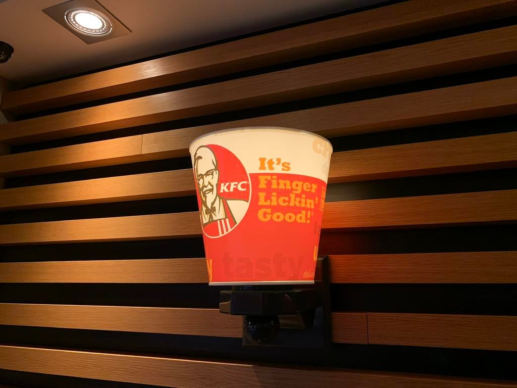 4x KFC Bucket wandlampen origineel, Eén persoon