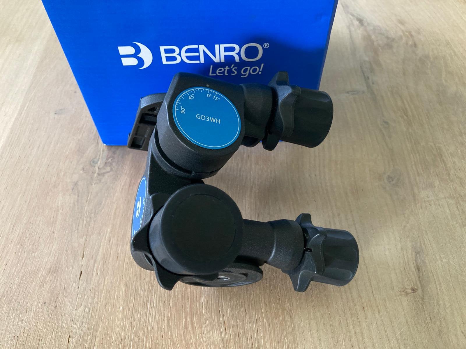 Benro GD3WH - Precision Geared 3-weg kop, Benro, Ophalen of Verzenden, Met balhoofd, Statiefkop