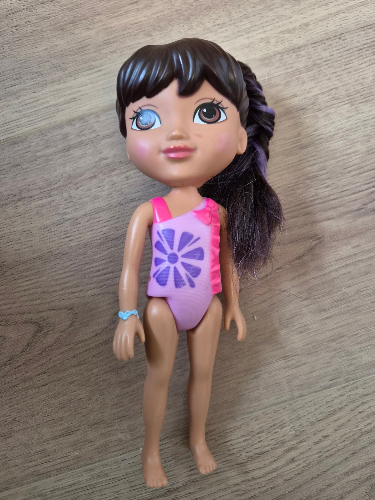 Dora de Explorer pop met zwempak en armbandje, Kinderen en Baby's, Ophalen of Verzenden, Gebruikt, Overige typen