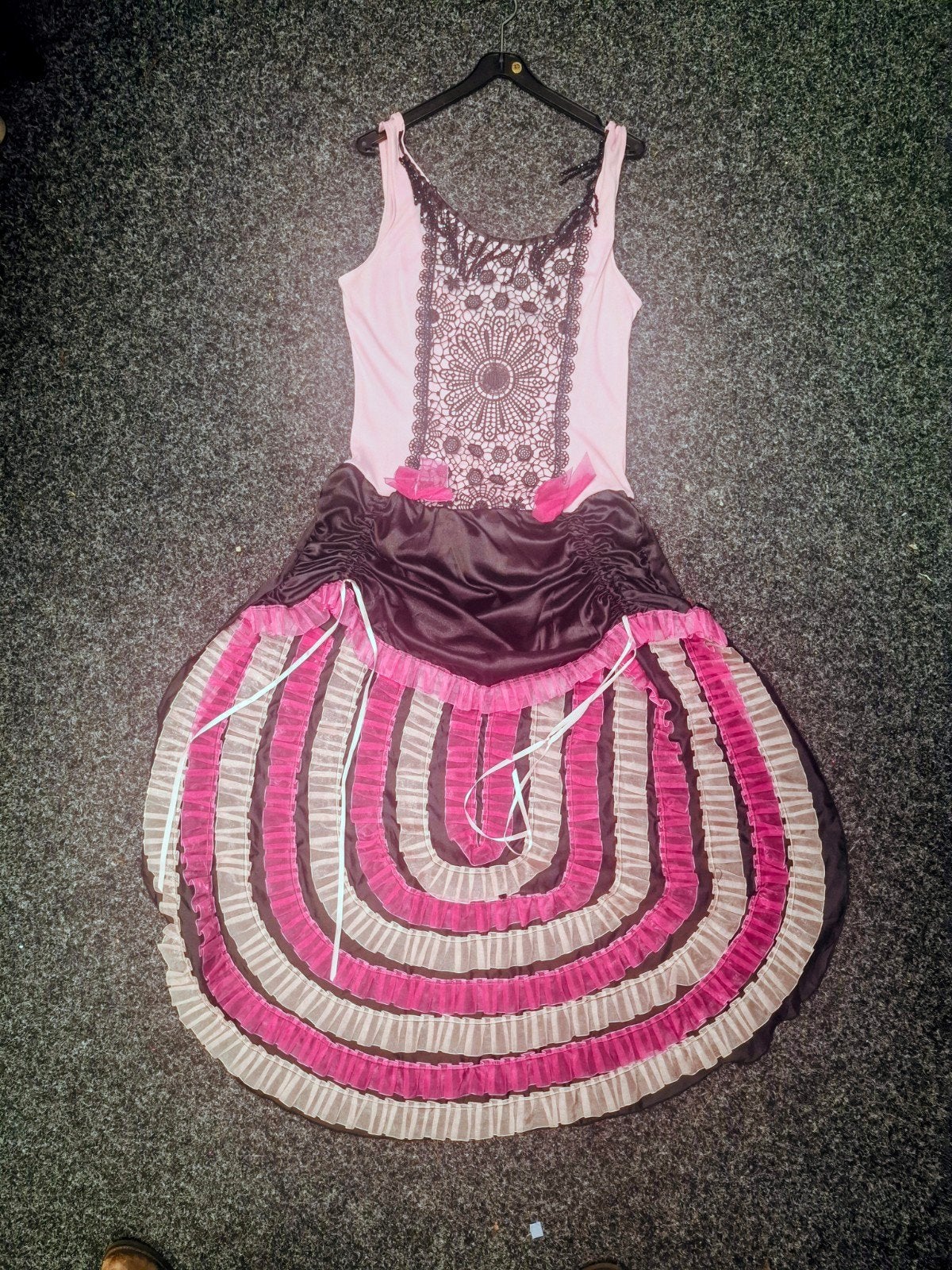 Moulin Rouge  Cancanjurk mt 40, Ophalen of Verzenden, Zo goed als nieuw, Maat 38/40 (M), Carnaval