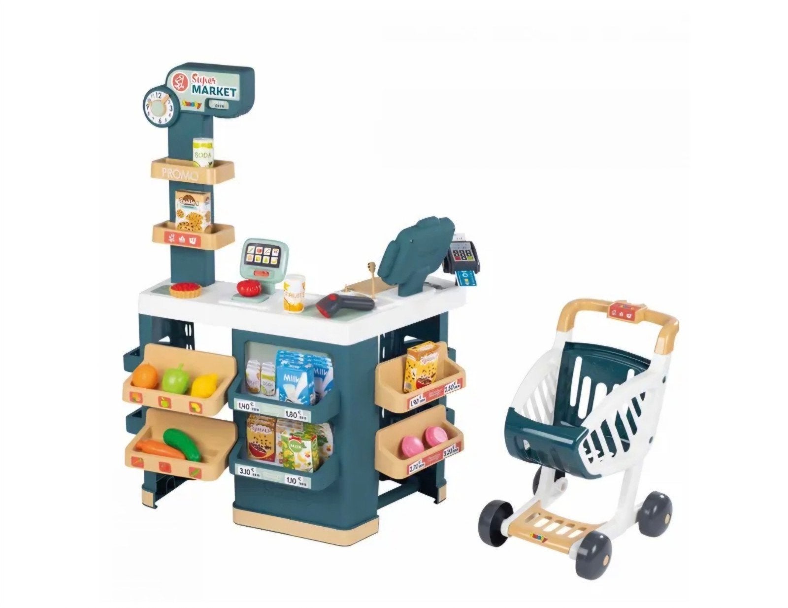 Smoby Supermarkt Speelset met Winkelwagen, Ophalen of Verzenden, Nieuw, Jongen of Meisje