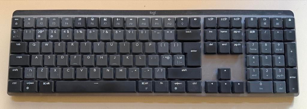 Logitech MX Mechanical Toetsenbord - Tactile Switches, Computers en Software, Gebruikt, Multimediatoetsen, Ophalen of Verzenden