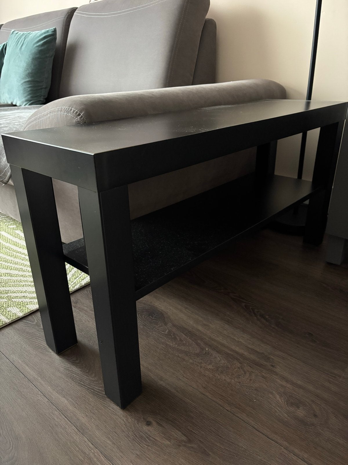 IKEA LACK bijzettafel/bankje - Zwart, Ophalen, Minder dan 50 cm, Gebruikt, 100 tot 150 cm