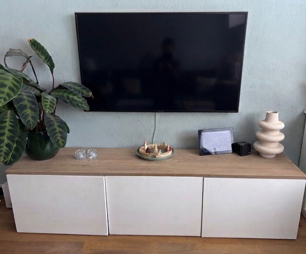 TV meubel (IKEA besta), Gebruikt, 150 tot 200 cm, Ophalen of Verzenden, Minder dan 100 cm