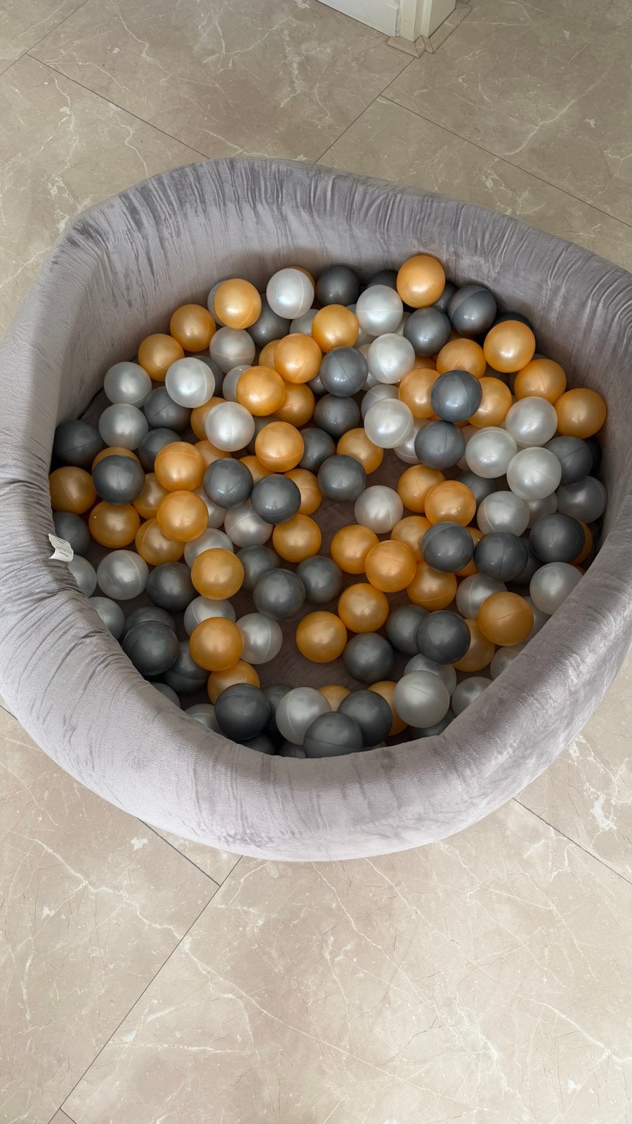 Ballenbak Sunny Boaz Grijs met 160 ballen, Ophalen, Zo goed als nieuw, Overige typen