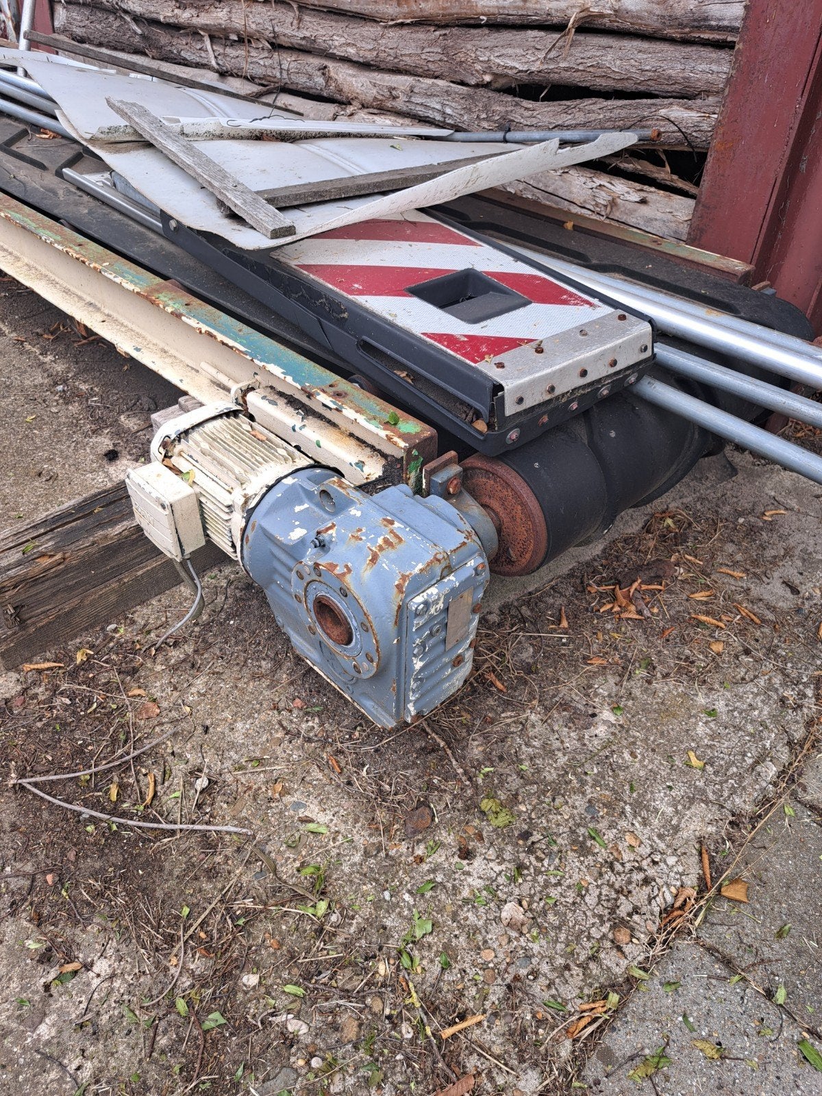 Transportband met motor - Gebruikt 4x1 m., Ophalen