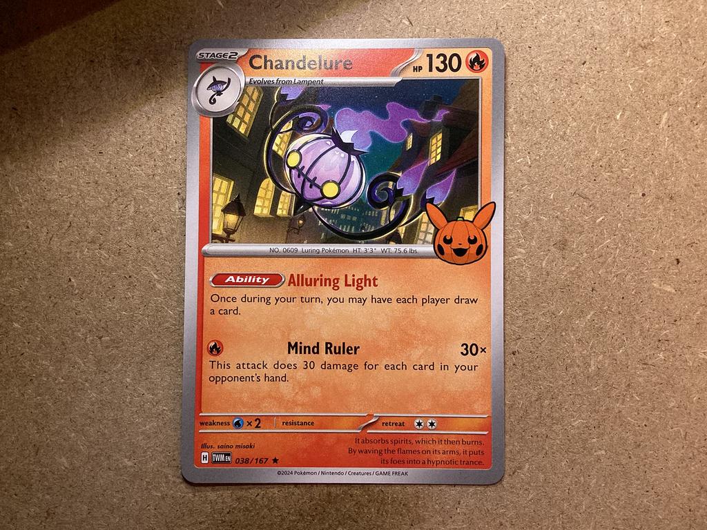 1x Chandelure [TWM 038/167] (Near Mint), Ophalen of Verzenden, Zo goed als nieuw, Losse kaart