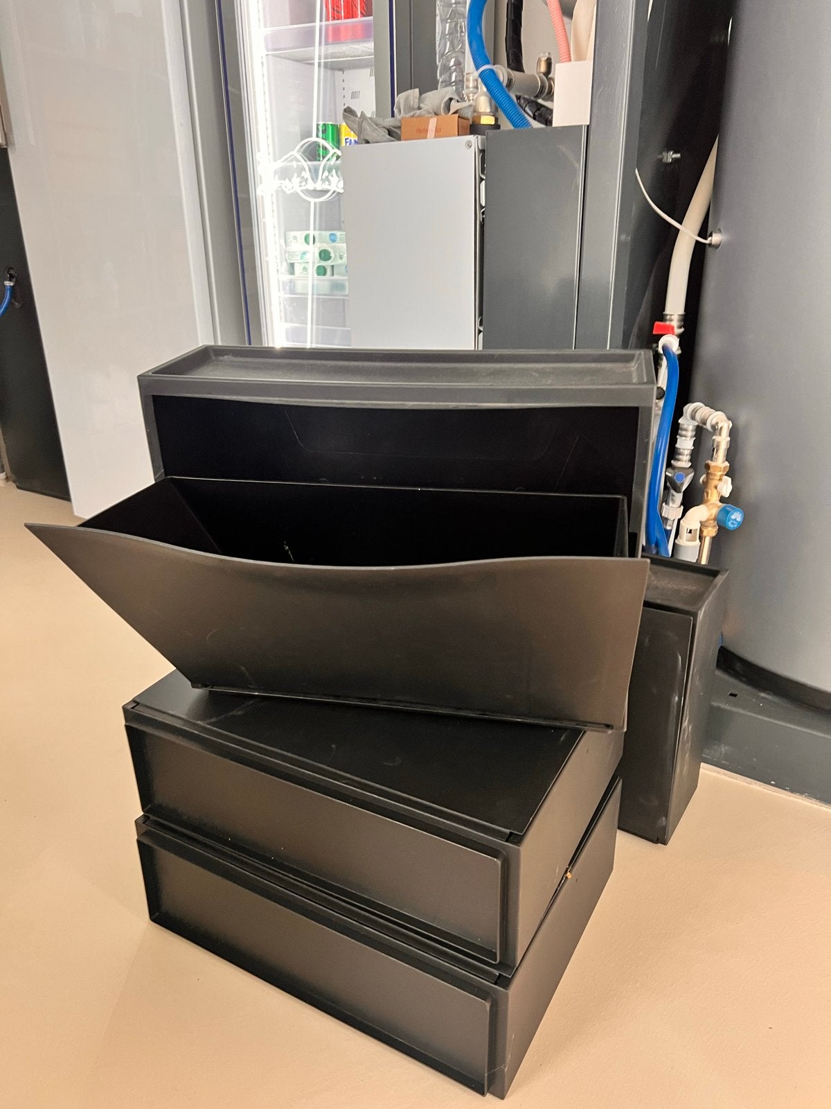 IKEA TRONES Schoenenkast/Opberger - Zwart (2 stuks), Ophalen, Gebruikt