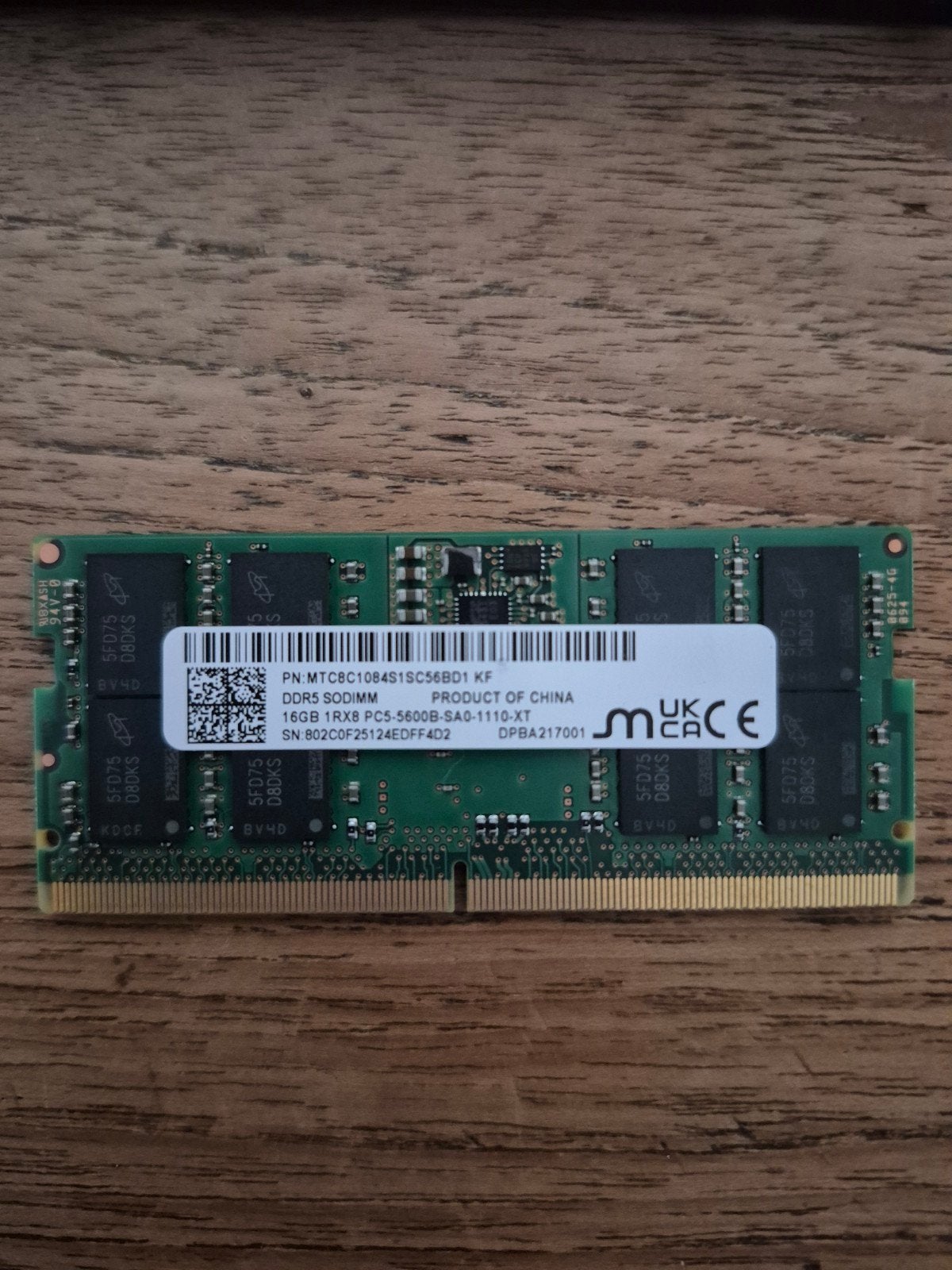 16GB DDR5 SODIMM RAM Geheugen voor Laptop/Desktop, Computers en Software, Nieuw, Ophalen of Verzenden, DDR5, Laptop