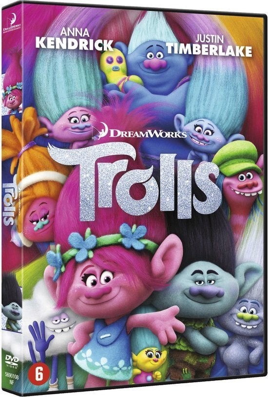 trolls  (  anna kendrick  ,  justin timberlake  ), Alle leeftijden, Ophalen of Verzenden, Zo goed als nieuw, Anime (Japans)