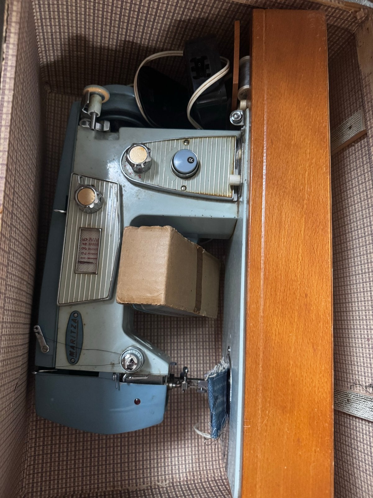 Vintage Maritzau Naaimachine in Koffer - Werkend, Antiek en Kunst, Ophalen