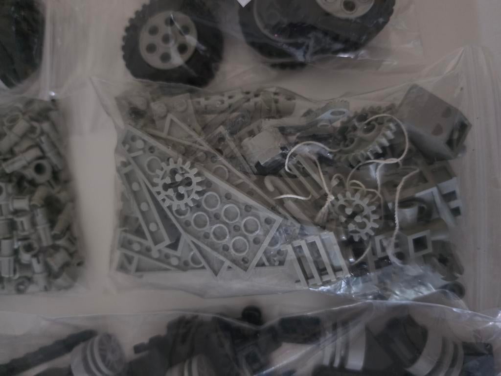 partij vintage LEGO Technic onderdelen en wielen, Ophalen of Verzenden, Gebruikt
