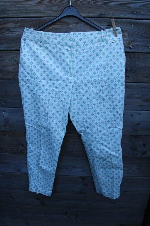 Broek creme/ turquise Pedro del Hierro mt 42 Vaste prijs, Beige, Maat 42/44 (L), Ophalen of Verzenden, Zo goed als nieuw