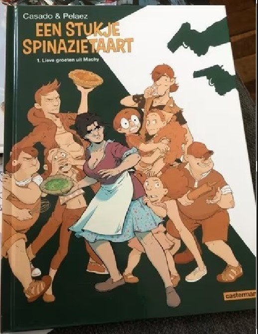 lieve groeten uit machy een stukje spinazietaart hardcover, Eén stripboek, Ophalen of Verzenden, Zo goed als nieuw