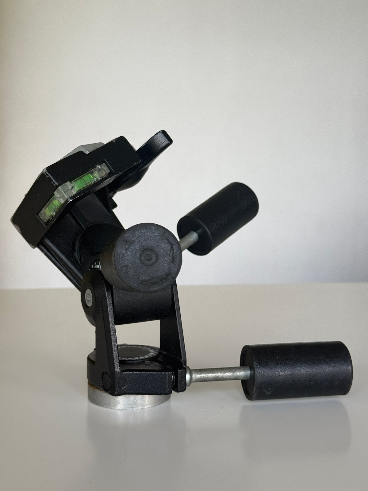 Manfrotto 3-weg statiefkop met snelkoppelingsplaat, Ophalen of Verzenden, Gebruikt, Overige typen, Met balhoofd