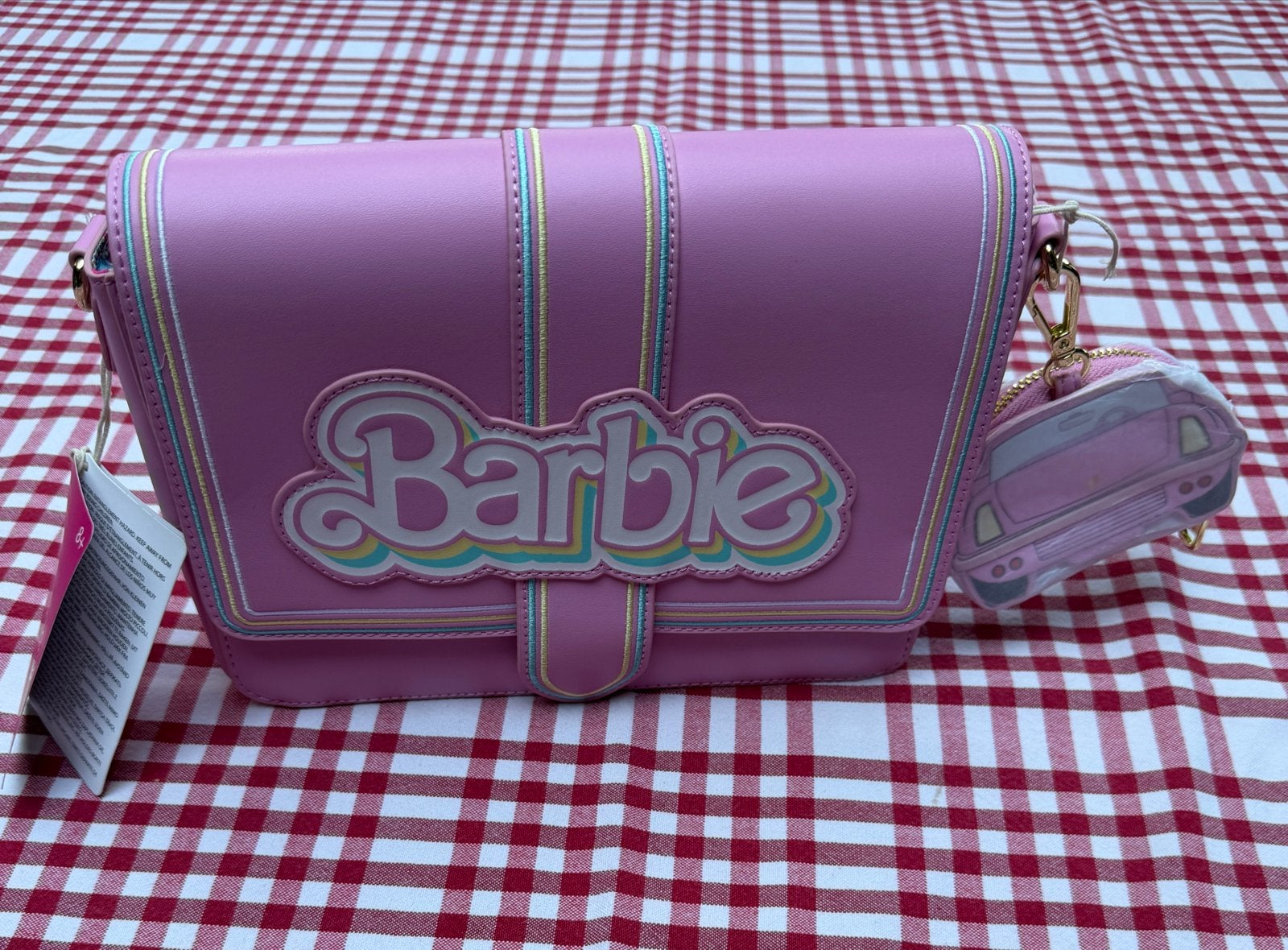 Nieuwe Barbie Loungefly Schoudertas + Portemonnee 65jr, Ophalen of Verzenden, Nieuw, Roze, Schoudertasje
