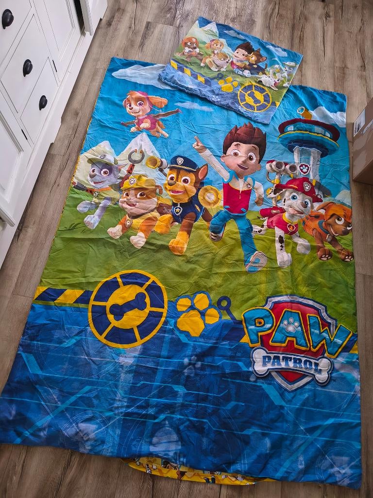 Prachtig Paw Patrol dekbedovertrek met kussenslopen, 2zijdig, Kinderen en Baby's, Kinderkamer | Beddengoed, Onb, Dekbedovertrek