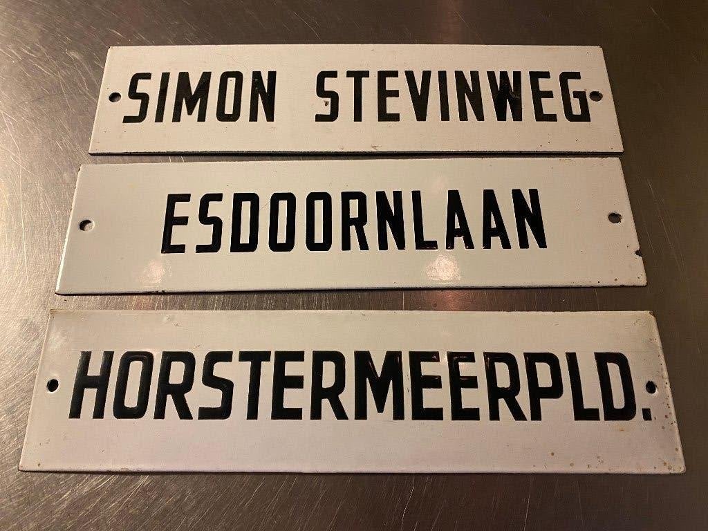 straatnaam bordjes, Antiek en Kunst, Ophalen of Verzenden