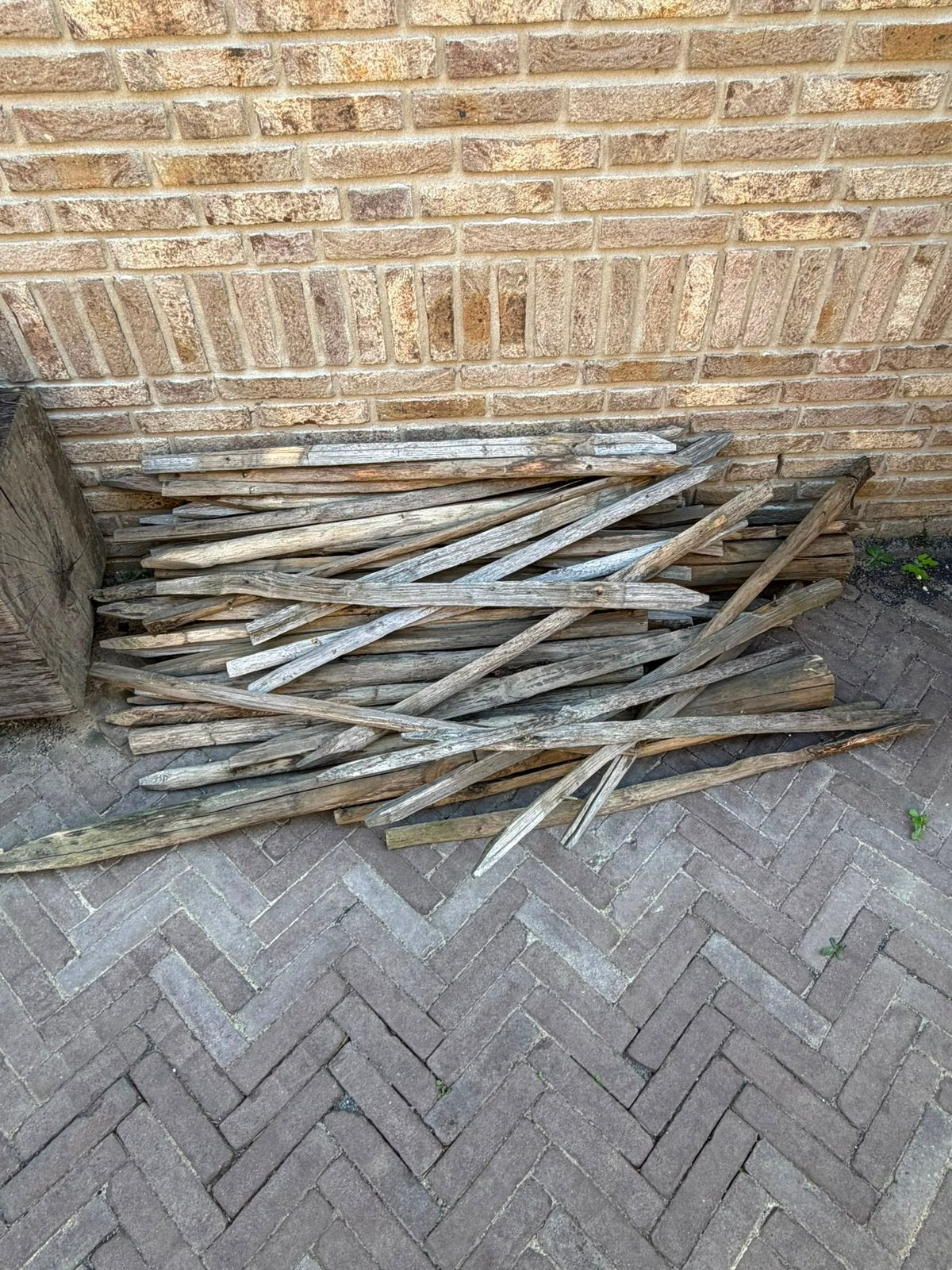 Hout en deuren van een schapenhek. Gratis ophalen., Ophalen, Zo goed als nieuw, Hout, 150 tot 200 cm