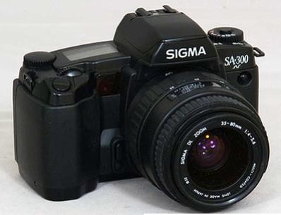 Sigma SA-300, Ophalen of Verzenden, Gebruikt, Spiegelreflex, Overige Merken