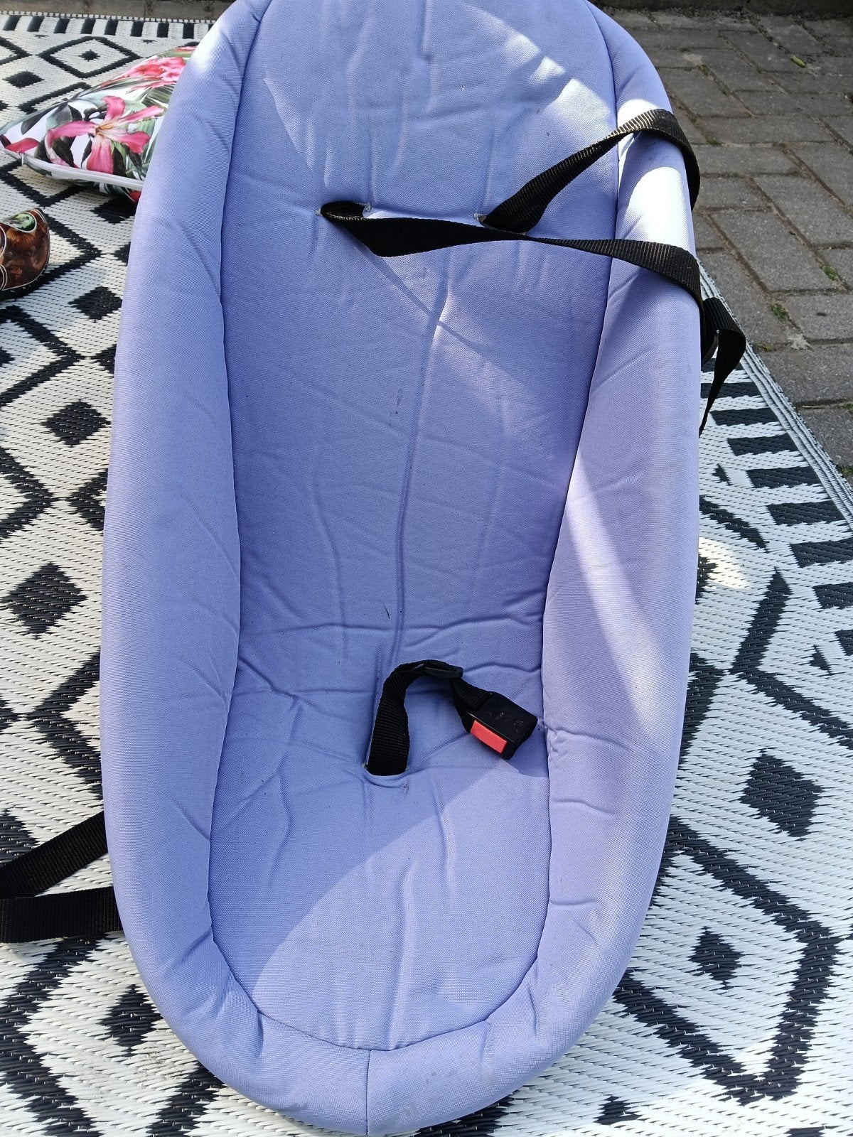 Baby schaal fietskar, Ophalen