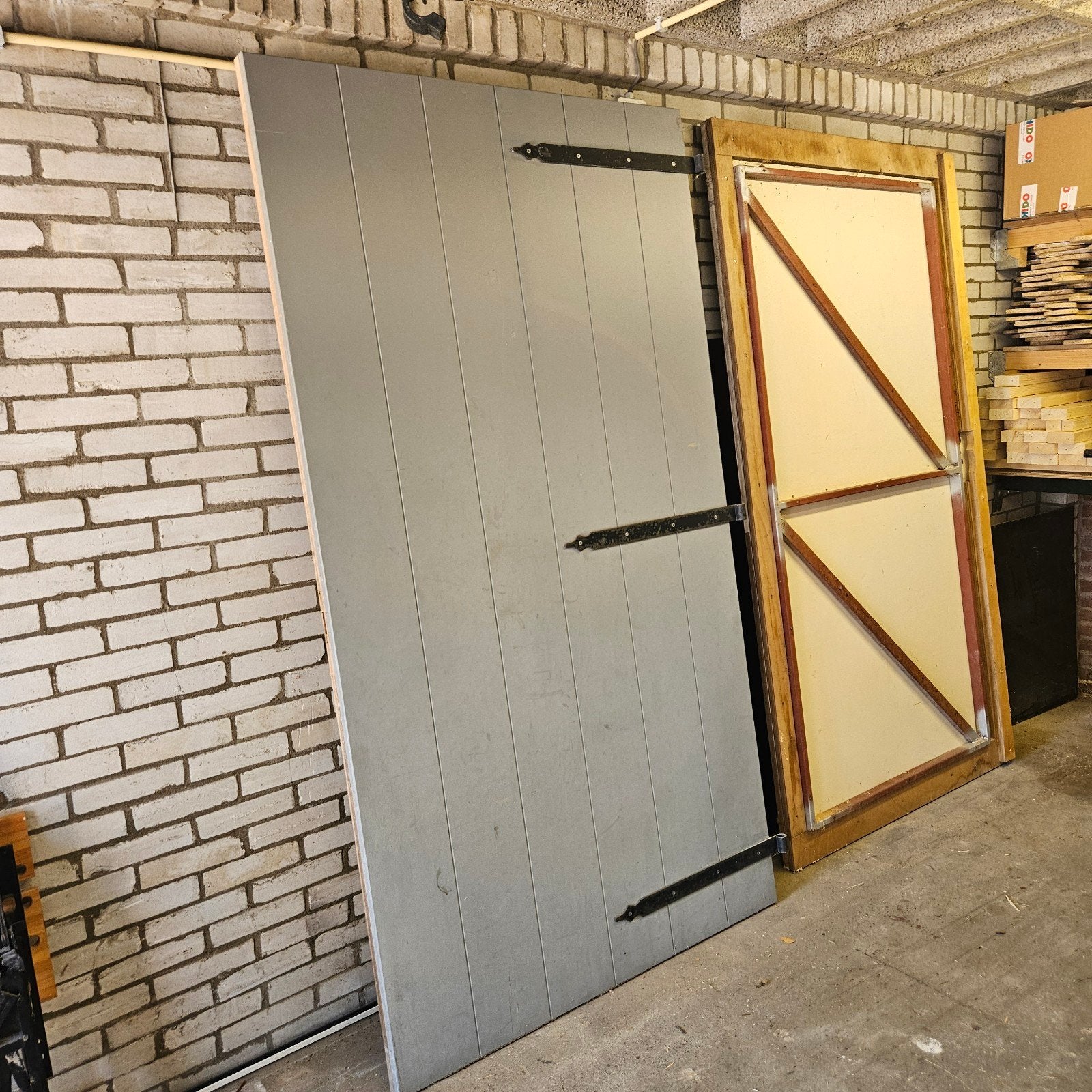 Multiplex buitendeur, garagedeuren, bergingsdeur, Ophalen, Buitendeur, 200 tot 215 cm