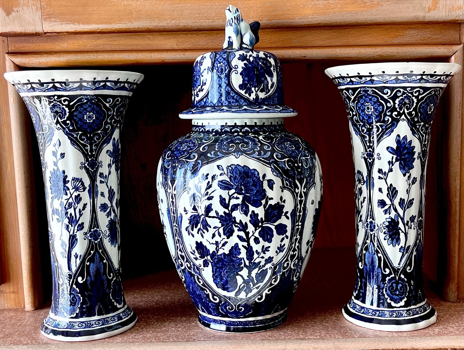 Delfts Blauw Kaststel - Royal Sphinx Boch Holland, Ophalen of Verzenden