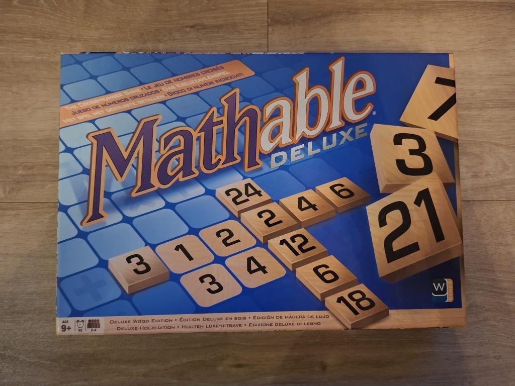 Mathable deluxe, Hobby en Vrije tijd, Gezelschapsspellen | Bordspellen, Drie of vier spelers, Ophalen of Verzenden, Zo goed als nieuw