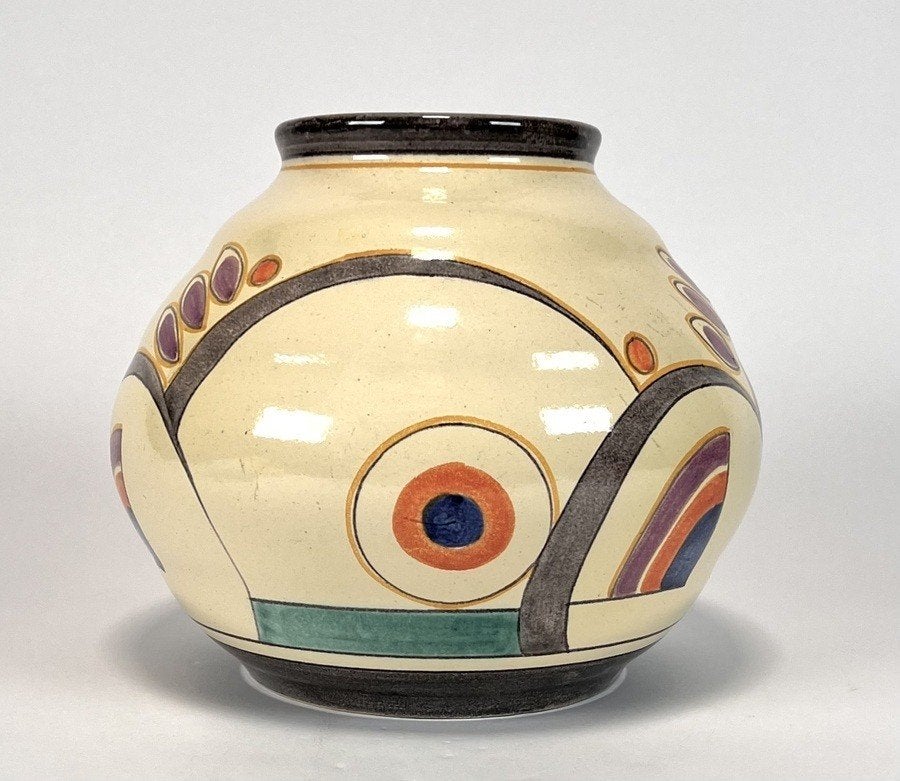 525. Art Deco vaas, Kennemer Potterij – ca. 1930, Ophalen