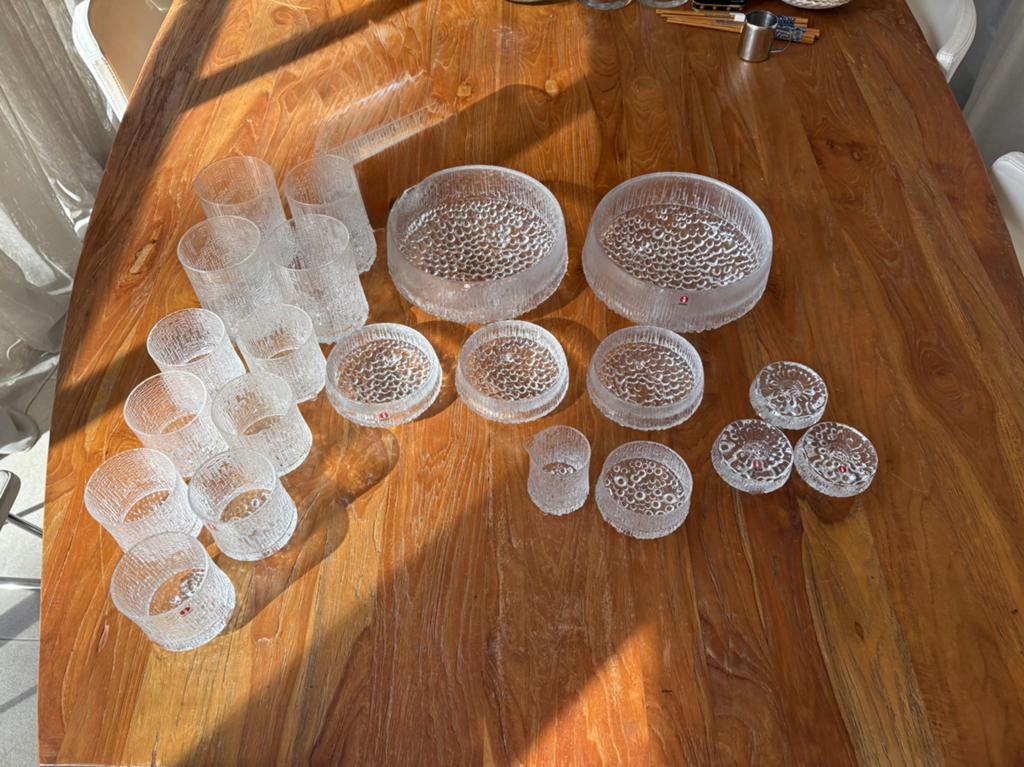 ZGAN glas servies van Iittala Ultima Thule, Huis en Inrichting, Keuken | Servies, Zo goed als nieuw, Overige typen, Overige stijlen