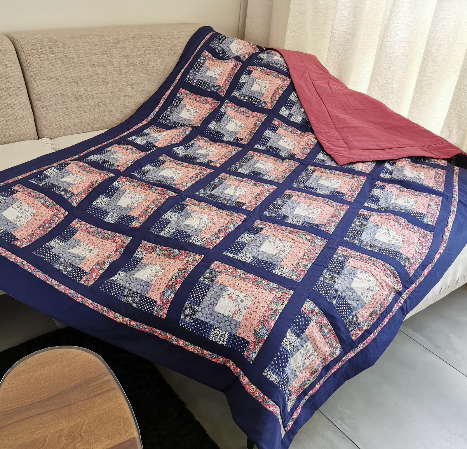 Patchwork deken, sprei, quilt, speelkleed  NIEUW!!, Ophalen, Nieuw, Woondeken