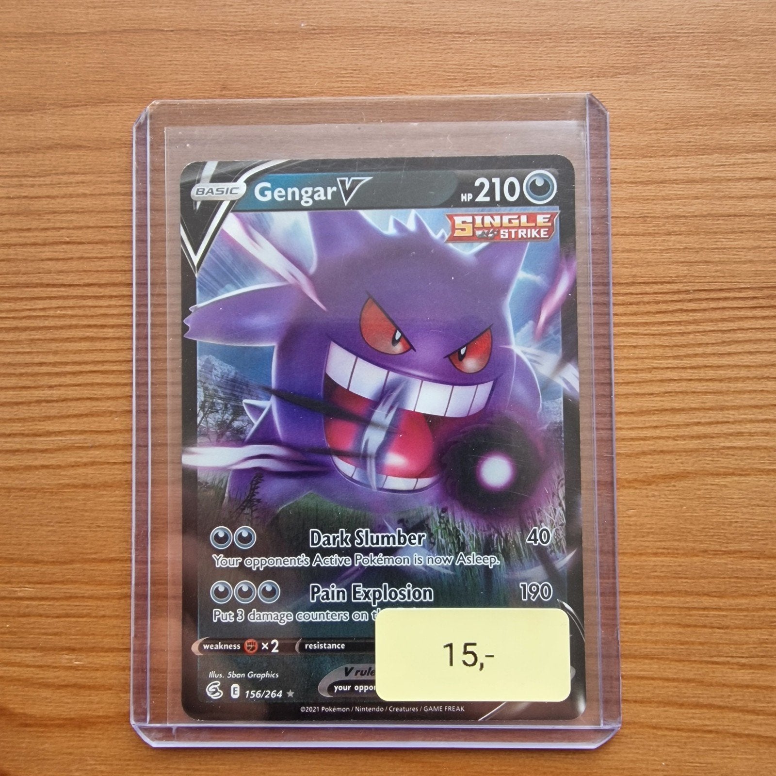 Pokémon Gengar V Fusion strike by MR.COLLECT, Ophalen of Verzenden, Zo goed als nieuw