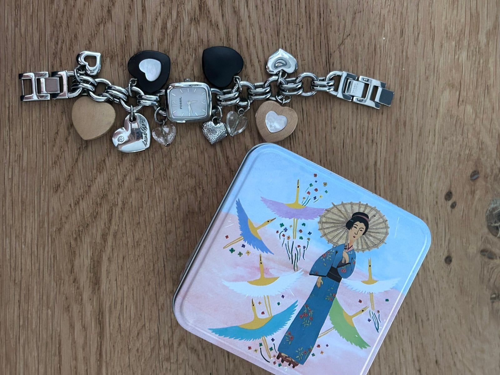 Fossil dames horloge, Sieraden, Tassen en Uiterlijk, Horloges | Dames, Ophalen of Verzenden, Zo goed als nieuw, Staal, Fossil