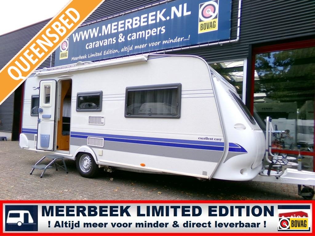 Hobby Excellent 500 UFF +MOVER +TENT +QUEENSBED +FIETSREK !, Rondzit, Hobby, Schokbreker, Particulier