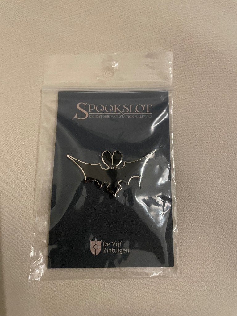 Efteling Spookslot pin - vleermuis, Ophalen of Verzenden, Nieuw, Button of Speldje