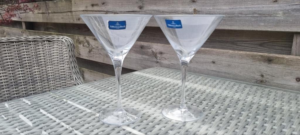 Villeroy & Boch martini glazen 2 st, Glas of Glazen, Nieuw, Ophalen of Verzenden, Glas