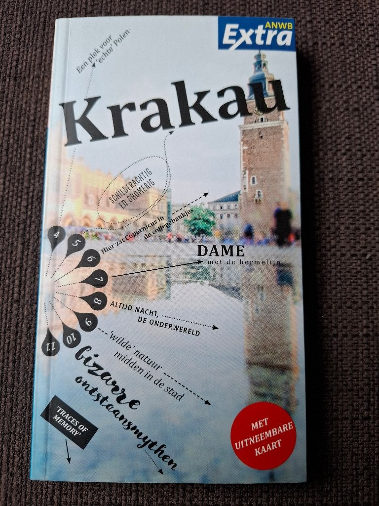ANWB reisgids Krakau + plattegrond, Gelezen, Europa, Ophalen of Verzenden, Reisgids of -boek