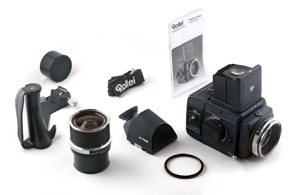 Rolleiflex sl66E + 80mm 2.8 planar + cassette, Spiegelreflex, T, Ophalen of Verzenden, Zo goed als nieuw